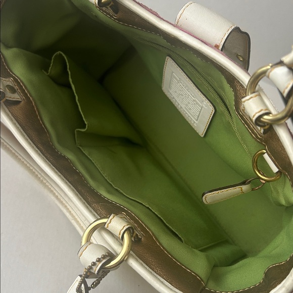 COACH limited edition vintage Cream and Tan Women's satchel bag - Picture 14 of 16